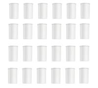 TogtherKings 30 Pezzi Scatole per Pellicole, Lattine di Film, Contenitori Film Plastico, Scatole per Pellicole con Coperchio, per Cacce al Tesoro, Minuteria e Conservazione di Pellicole (Bianco)
