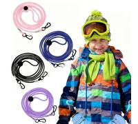 TogtherKings 4 Pezzi Muffole Clip per Bambini, 180 cm, Guanti Invernali Regolabili, Anti-Perdita, Cordino Anti-Perdita, Clip per Guanti da Neve, Adatti per Adulti e Bambini