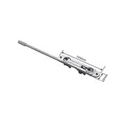 TOGU Confezione da 2 bulloni di estensione a leva da 25,4 cm per porte in metallo, porte in alluminio, porte in acciaio, bulloni di prolunga per montaggio a incasso per applicazioni commerciali,