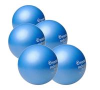 Togu palla da pilates set | da 3 | da 5 | da 10 pezzi | per il pilates, la ginnastica e il fitness, Blau 22cm, 5 palle