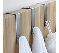 Togu sopra la porta gancio in acciaio INOX sus 304 Heavy Duty organizer per cappotti/asciugamani/abiti/Corona, adatto per 1 - 4,3 cm spessore porta e 0,1 cm telaio porta Gap, finitura spazzolata, pezzi