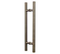 Togu tg-6012 300 mm/30,5 cm Round bar/h-shape/Ladder Style Back to Back stainless steel Push Pull maniglia per porte in legno massiccio, legno, vetro e acciaio spazzolato, finitura bronzo antico