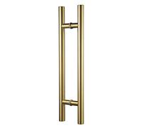 TOGU TG-6012 - Maniglia per porta in acciaio inox 304, 30,5 cm, con finitura oro satinato