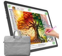 TOHETO Tavolo luminoso A4 con custodia per pittura con diamanti, scatola luminosa ultra luminosa con tasti laterali, cuscinetto luminoso a LED per disegnare, piastra luminosa per schizzi, disegni