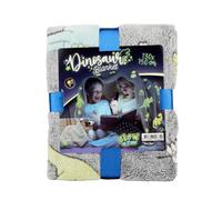 Toi Giocattoli Glow N Fun Fluorescente Coperta Dino Luminoso Bambino 130x150cm