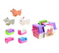 Toi-Toys 00150Z Animal dans Une Valise. 3 Assorties Figurine, Multicolored