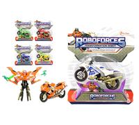 Toi-Toys 30520Z Robot that turns into a Motorcycle in Card 6 Assorted Electronic