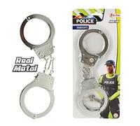 Toi-Toys Bambini Manette Polizia in Metallo Circa 28 CM