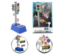 Toi-Toys - CARS&TRUCKS - Semaforo Con 8 Segnali Stradali (Luce E Suono) Strada