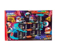 Toi-Toys Giocattolo parcheggio con ascensore e auto - Turbo Racers
