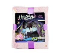 Toi-Toys Glow N Fun Fluorescente Coperta Unicorno Bambino Luminoso 130x150