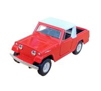 Toi-Toys Jeep Jeepster Commando 1967 modellino auto in metallo con ritiro modello auto giocattolo auto 4 varianti 50 (rosso)
