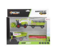 Toi-Toys Metallo World Landwirtschafts-Set Mietitrebbiatrice Mietitrebbie per