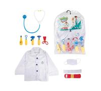 Toi Toys Set Di Costumi Da Dottore Per Bambini Con Giacca E Accessori 10 Pezzi