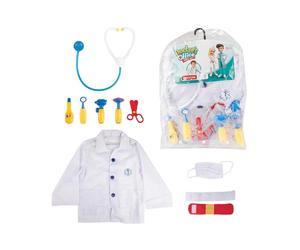 Toi Toys Set Di Costumi Da Dottore Per Bambini Con Giacca E Accessori 10 Pezzi