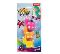 Toi-Toys toilette giocattolo con rullo glitterato - Set di 3 pezzi