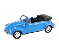 Toi-Toys Volkswagen Beetle Käfer VW Modellino auto 4 varianti modello auto giocattolo 137 (Cabrio Blu)