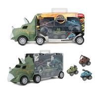 Toi-Toys - World Of Dinosauri - Dinotruck Con 3 Rückzugsautos Dinosauro Bambini