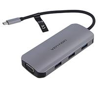 TOIHB Hub USB 3.0 PnP grigio Numero di porte: 6 0,15 m ABS, alluminio VENTION