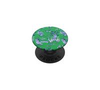 Toile Chinoiserie Preppy Blue and Green Willow Pattern PopSockets PopGrip Adesivo