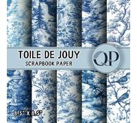 Toile De Jouy Scrapbook Paper: 8.5x8.5, Double-Sided Decorative Toile De Jouy Pages for Scrapbooking, Decoupage, DIY, Paper for Junk Journaling, Wrapping Paper
