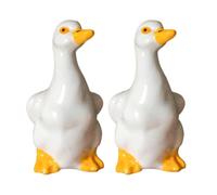 Toilet Bowl Caps - Ceramic Duck Knob Covers | Bathroom Screw Caps