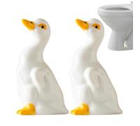 Toilet Bowl Screw Covers | Duck Shape Bathroom Hardware Ceramic Covers