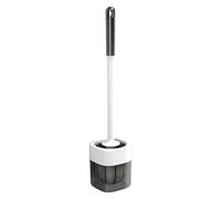 Toilet Brush - Bathroom Brush Holder, Wall Mounted Cleaner Scrubber Plunger With Bracket, White Toilet Brushes | No Drilling Required, For Shower Floor Tile Tub Grout Home Cleaning Scrubbing