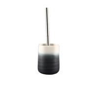 Toilet brush, Scopino for WC con base in colore sfumato in ceramica Scopino for WC con manico in acciaio inossidabile con scopini for WC con setole in plastica,Toilet brush and holder set
