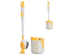 Toilet Brush with Refillable Handle Dispenser, Innovative Bathroom Scrubber and Cleaner, 2 in 1 Design for Effective Toilet Maintenance, Home Cleaning Solutions