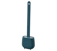 Toilet Brushes - 14.1x3.9x1.3 Inch Toilet Bowl Brush Set, Washroom Scrubber Tool, Floor Standing Free Punch Holder With Drain | Deep Cleaning Washroom Tools For Home And Office Use