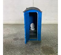 Toilet Chimico Porta-Potty Blu Mobile Da Strada In Scala 1:18