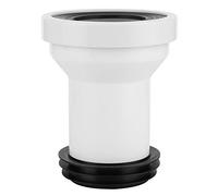 Toilet Connection Adapter | Leak - Proof Drain Pipe Closure with Rubber Ring | Universal Toilet Adapter for Floor Drain/Wall Drain/Straight Pipe | Long - lasting PP Material