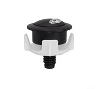 Toilet Dual Flush Button per Siamp Valvola di risciacquo con cavo per Optima 50, pulsante di ricambio nero opaco, argento oro, 54 x 37 mm, plastica per installazione fai da te (nero + argento)