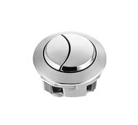 Toilet Flush Button - Stainless Steel Press Switch, Spring Loaded Actuator, Cistern Tank Control Mechanism Replacement Unit, Water Tank Top Push Fitting Upgrade Installation | Bathroom Sanitary Use