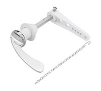 Toilet Flush Handle, Flush Lever Kit with Chains, Toilet Grip Replacement, Repair Accessory for Home Bathrooms, 4,33 x 4,09 in Easy Installation for Fixing and Updating Mechanisms