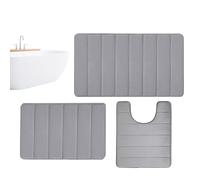 Toilet Mats For Floor - 40x50cm Water Absorption Comfort Bathroom Rug Kit - Easily Maintainable Bath Standing Mat Comfortable And Skin-Friendly For Restaurants, Gyms, Hair Salons, Bathrooms, Homes