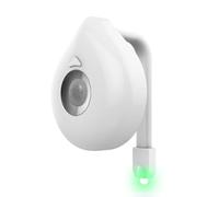 Toilet Night Light - 8 Color Changing LED Bowl Light, Battery Powered Design | Motion Sensor Lighting, Smart Bathroom Accessory, for Home Apartment Hotel Restroom, Easy Installation, 8 x 6,5 x 2,5 cm