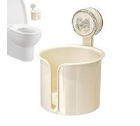 Toilet Paper Holder - 5.31 Inches Suction Cup Box for Easy Mounting, Space Saving Storage with Clear Organizer Function, Tissue Container for Bathroom Bedroom Kitchen Washroom Hotel,