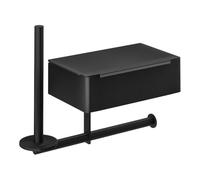 Toilet Paper Holder | Bathroom Toilet Roll Holder | Stick On Toilet Roll Holder With Shelf | Toilet Roll Holder With Storage Box | Stainless Steel Toilet Paper Dispenser With Storage For Bathroom