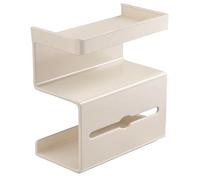 Toilet Paper Holder Shelf - No Drilling Toilet Paper Holder Stand With Shelf,Modern Space-Saving Bathroom Accessories, Organizer Stand For Apartment Home Guest Bath Powder Room Commercial