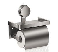 Toilet Paper Holder - Tessuto Holder | Toilet Roll Holder | Bathroom Toilet Paper Stand Storage Rack Tessuto Dispenser | Suction Cup Toilet Tissue Holder | Bathroom Paper Holder with Shelf