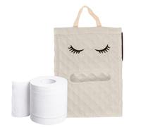 Toilet Paper Roll Cover - 7.87x5.51x0.59in Cotton Cute Eyelash Shape Organizer, Bathroom Tissue Holder | Toilet Paper Storage for Vanity Under Sink Shelf Cabinet Corner Bathroom Decoration Access