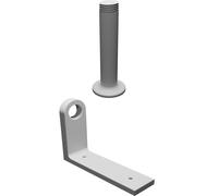Toilet Roll Holder Modern Two-Piece Wall Mount for Bathroom Paper Storage