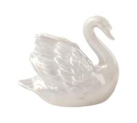 Toilet Screw Covers - Ceramic Swan Bolt Caps | Decorative Bathroom Fixture Covers with Elegant Bird Sculpture Style Protective Fastener Concealer for Toilet Bowl Hardware Decoration for Bathroom