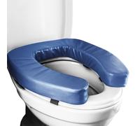 Toilet Seat Riser - 15.75 Inches Bathroom Support Aid | Portable Commode Booster - Long-Tail Elderly Assistance Seat PVC Leather Sponge Material Lightweight Non Slip Waterproof Design For Seniors