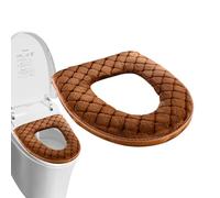 Toilet Seat Warmer Cover, Velvet Pad with Zipper, Washable Reusable Mat, Full-Envelope Design, Ideal for Household Comfort, Fall and Winter Use, Bathroom Cold Protection Accessory