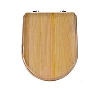 Toilet Seat, Wooden Toilet Seat, Slow Close Toilet Lid, Surface, Easy to Mount, Stable Hinges, Bottom Fixing, for Family Bathroom-V Type