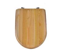 Toilet Seat, Wooden Toilet Seat, Slow Close Toilet Lid, Surface, Easy to Mount, Stable Hinges, Bottom Fixing, for Family Bathroom-V Type