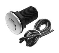 Toilet Water Tank Push Button Rod in Black Durable ABS Plastic Reusable